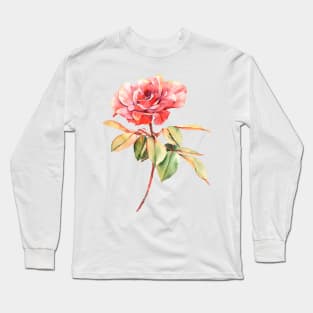 CARNATION RED FLOWERS SPRING BLOOMS LOVE FAMILY MOTHERS DAY Long Sleeve T-Shirt